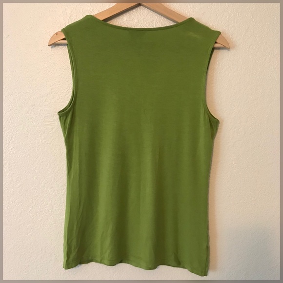Ann Taylor Green sleeveless Top  size S - Picture 4 of 5
